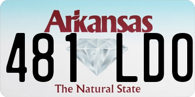 AR license plate 481LDO