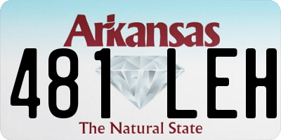 AR license plate 481LEH