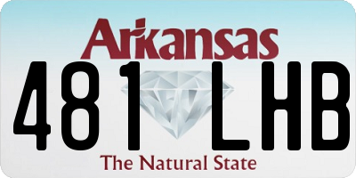 AR license plate 481LHB