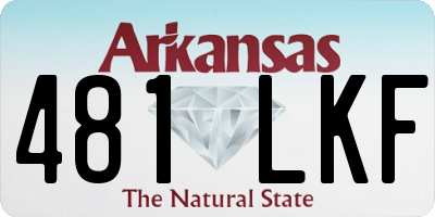 AR license plate 481LKF