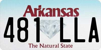 AR license plate 481LLA