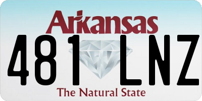 AR license plate 481LNZ