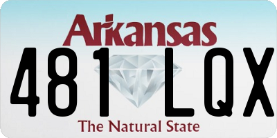AR license plate 481LQX