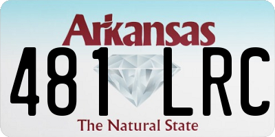 AR license plate 481LRC