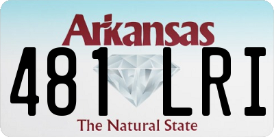 AR license plate 481LRI