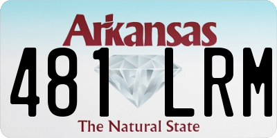 AR license plate 481LRM