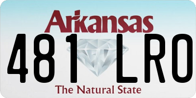 AR license plate 481LRO
