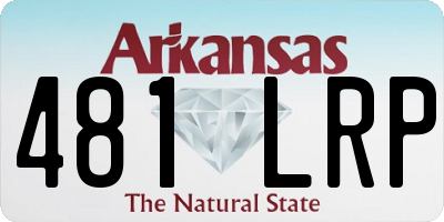 AR license plate 481LRP