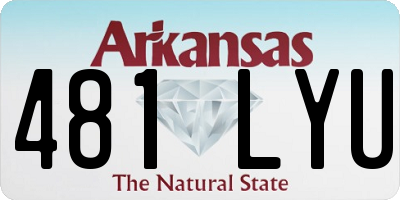 AR license plate 481LYU
