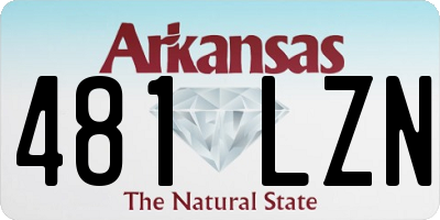 AR license plate 481LZN