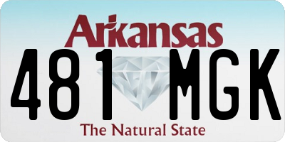 AR license plate 481MGK