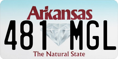 AR license plate 481MGL