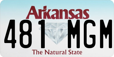 AR license plate 481MGM