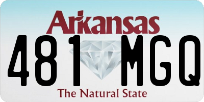 AR license plate 481MGQ