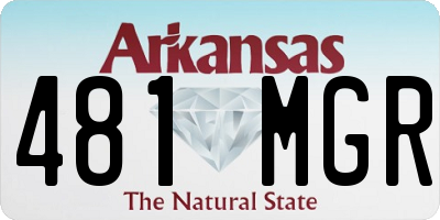 AR license plate 481MGR