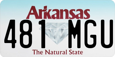 AR license plate 481MGU