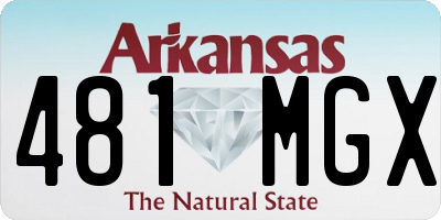 AR license plate 481MGX