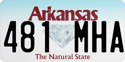 AR license plate 481MHA