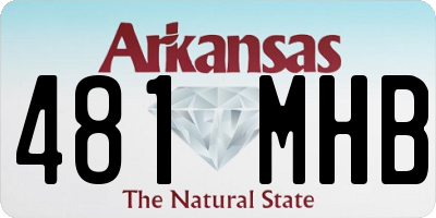 AR license plate 481MHB