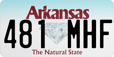 AR license plate 481MHF