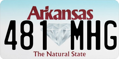 AR license plate 481MHG