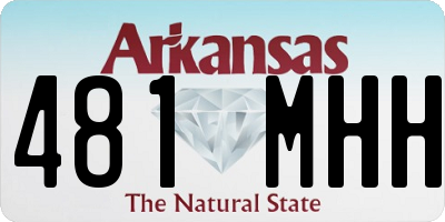 AR license plate 481MHH