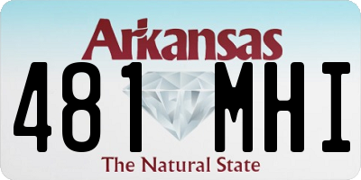 AR license plate 481MHI