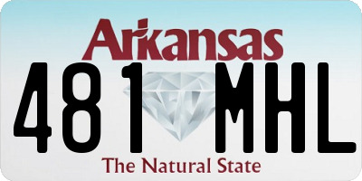 AR license plate 481MHL