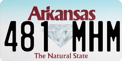 AR license plate 481MHM