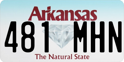AR license plate 481MHN