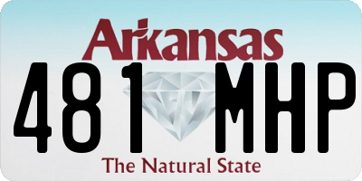 AR license plate 481MHP