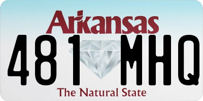 AR license plate 481MHQ