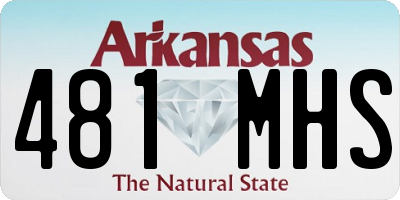 AR license plate 481MHS