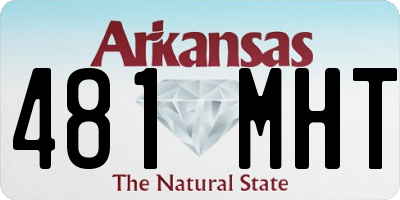 AR license plate 481MHT