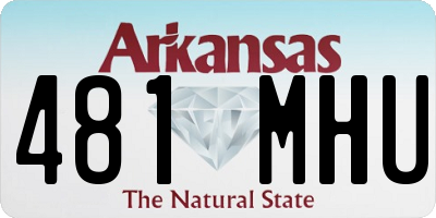 AR license plate 481MHU