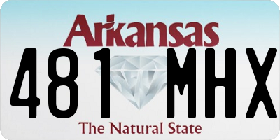 AR license plate 481MHX