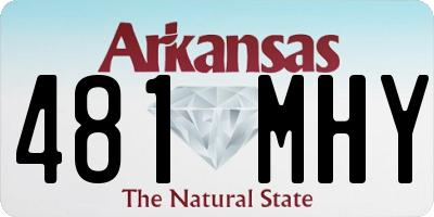 AR license plate 481MHY