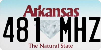 AR license plate 481MHZ