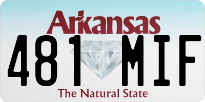 AR license plate 481MIF