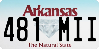 AR license plate 481MII