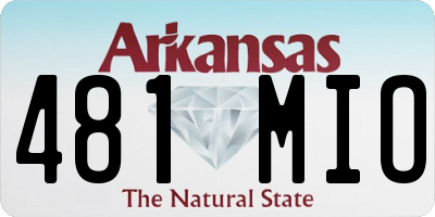 AR license plate 481MIO