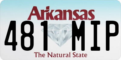 AR license plate 481MIP