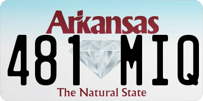 AR license plate 481MIQ