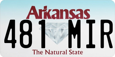 AR license plate 481MIR