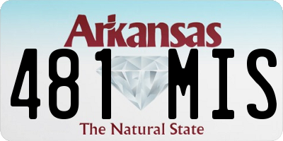 AR license plate 481MIS