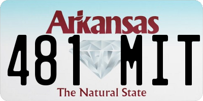 AR license plate 481MIT