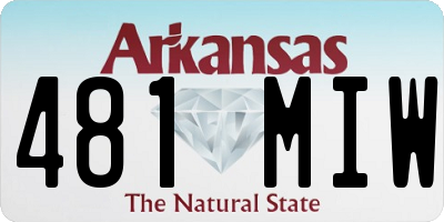 AR license plate 481MIW