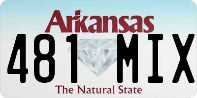 AR license plate 481MIX