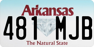 AR license plate 481MJB
