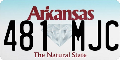 AR license plate 481MJC